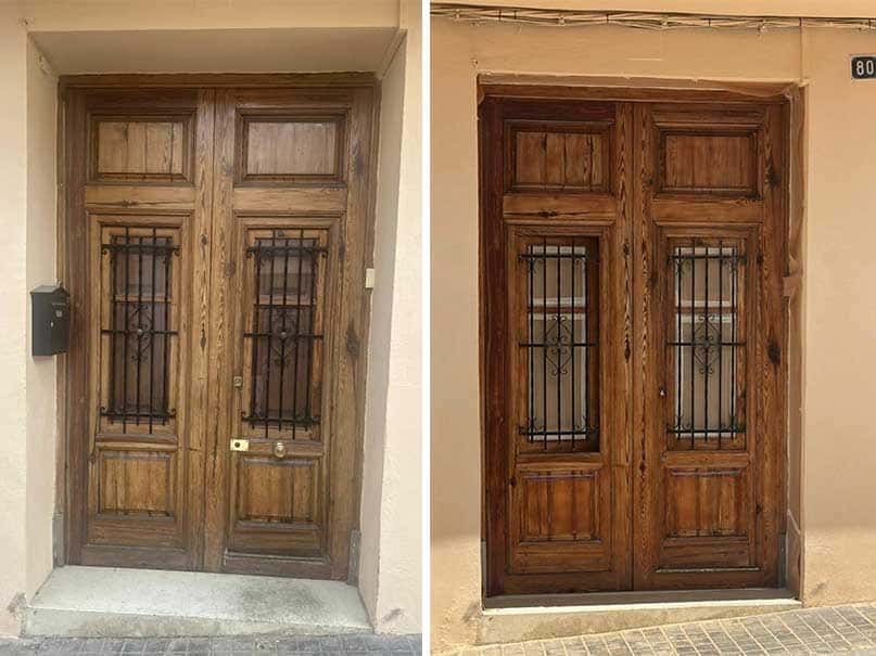Recuperación y embellecimiento de puerta de entrada |