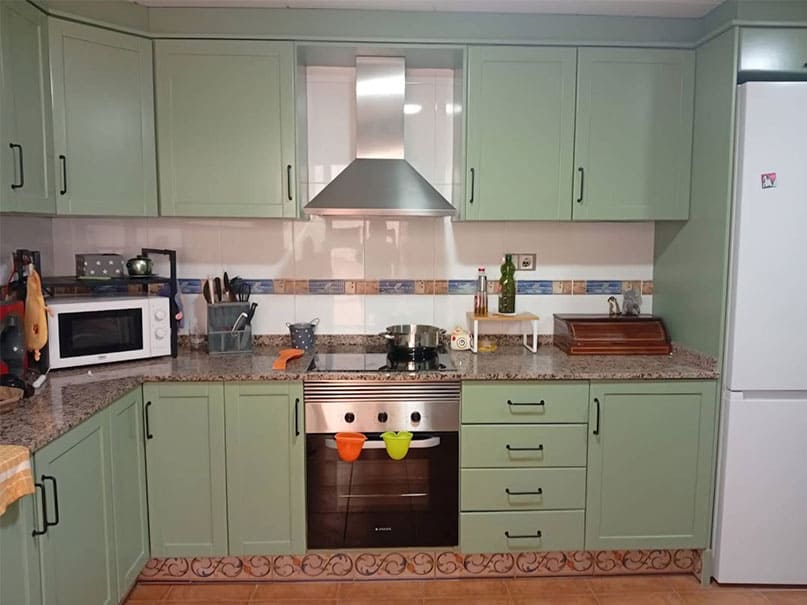 Después de lacar cocina